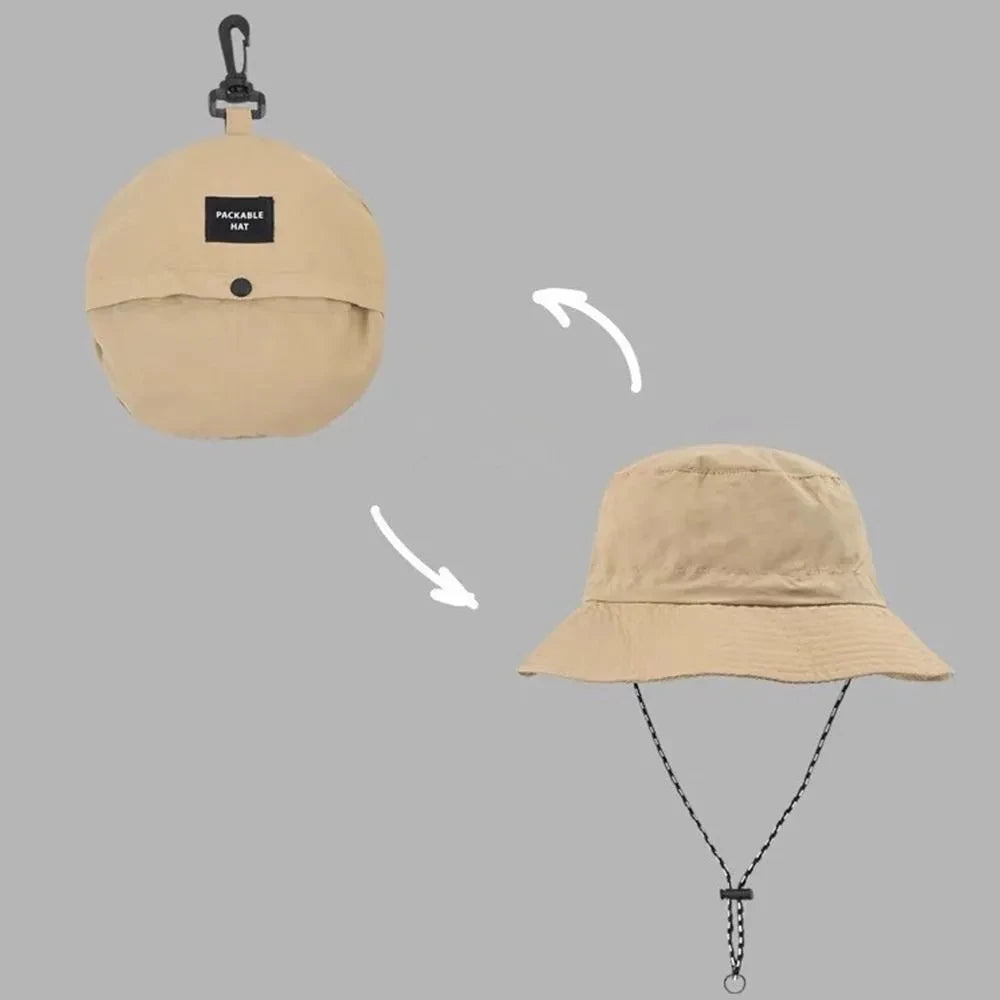 Chapeau pluie homme cordon stylé
