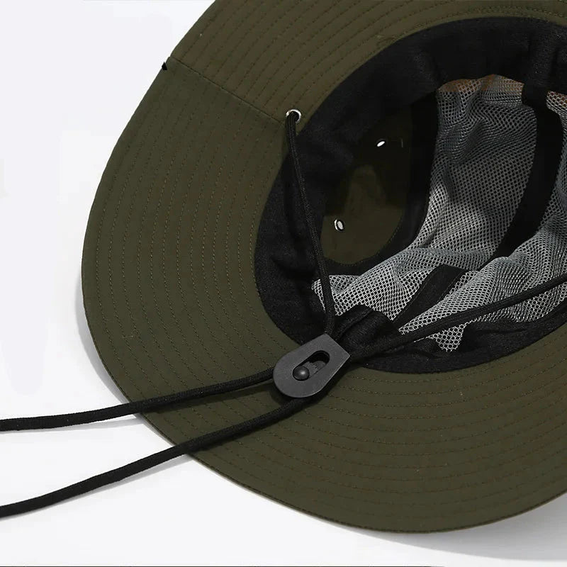 Chapeau pluie unisexe bord large