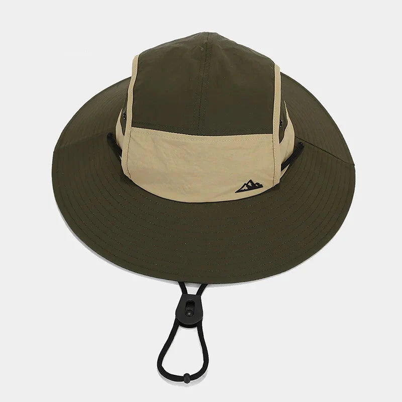 Chapeau pluie unisexe bord large