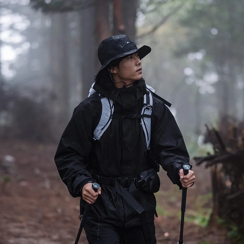 Chapeau pluie large bord voyageur
