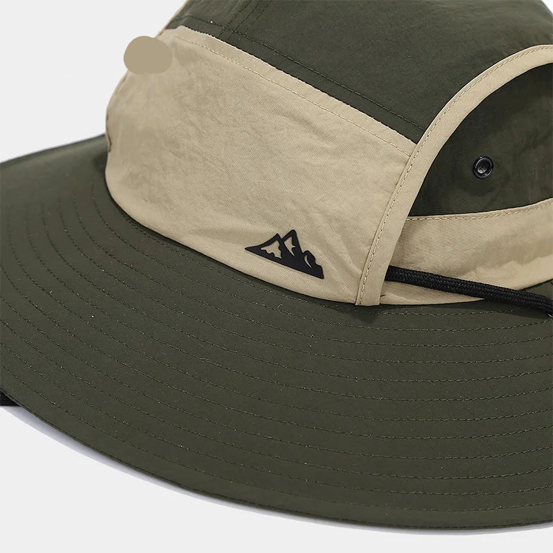 Chapeau pluie unisexe bord large