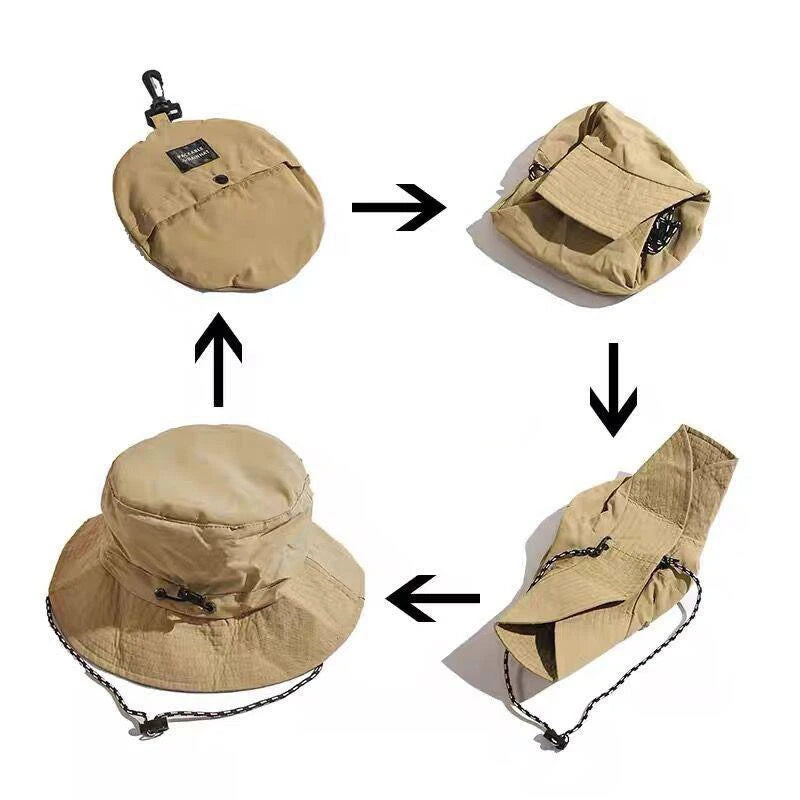 Chapeau pluie homme ombre protectrice